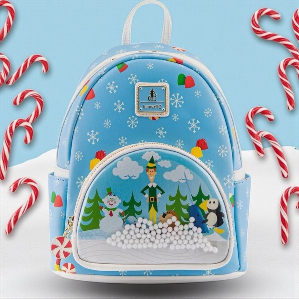 Loungefly Elf Buddy Double Strap Shoulder Bag Backpack Brand new with tag!